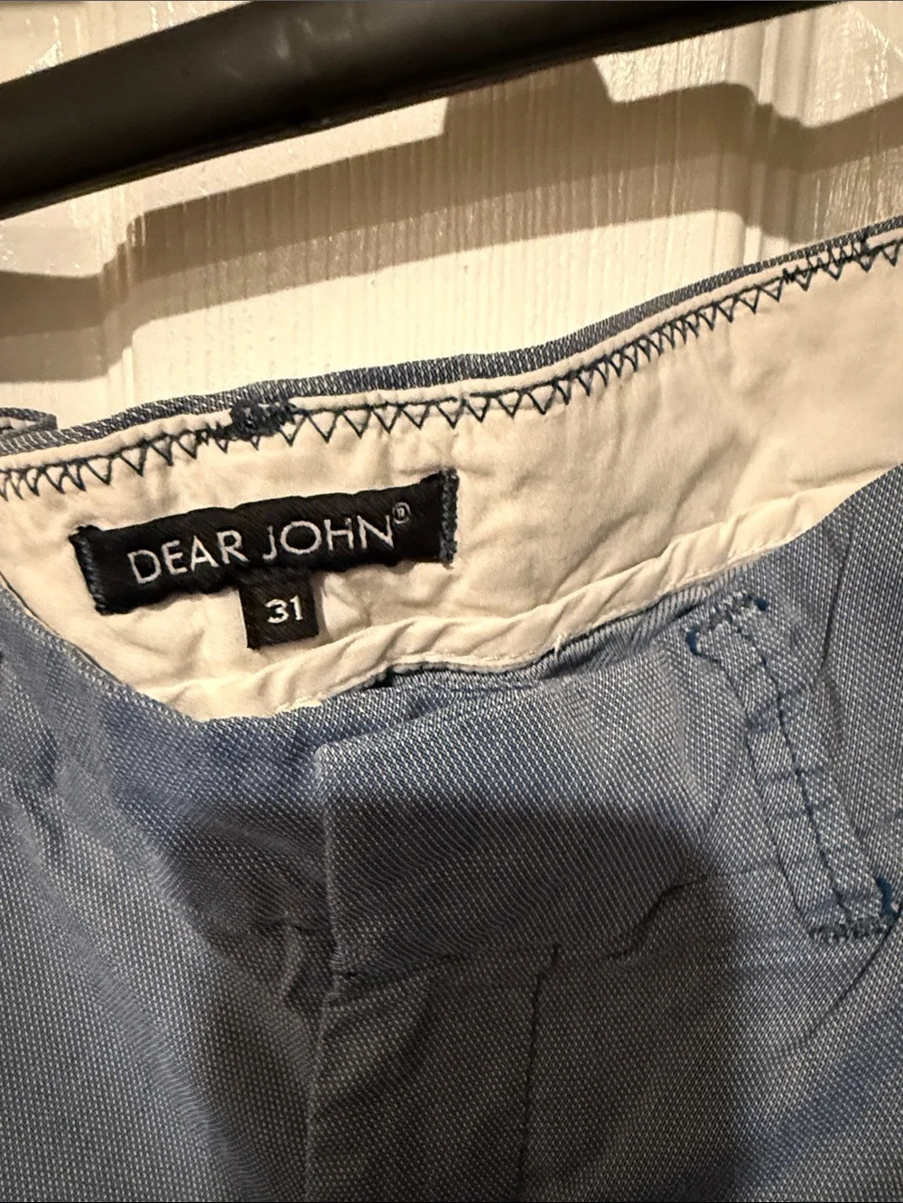Dear John Slate Blue Chino Bermuda Shorts